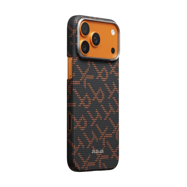  Ốp 17 Promax Pitaka Edge - Monogram Leaping - Orange Black 