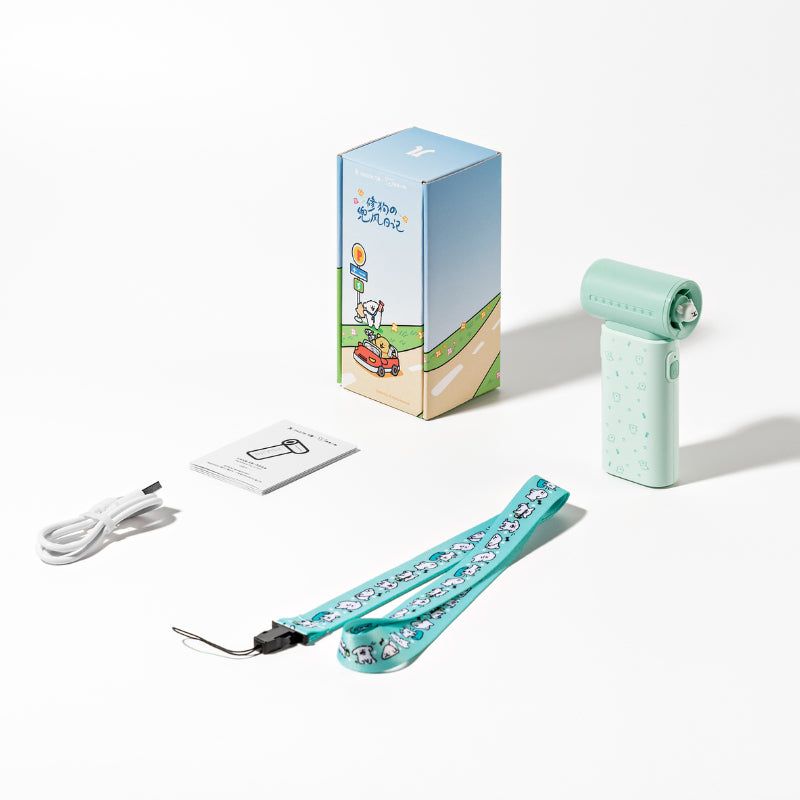  Quạt Cầm Tay Jisulife Life 9 - Xanh Maltese (Pin 5000mah) 