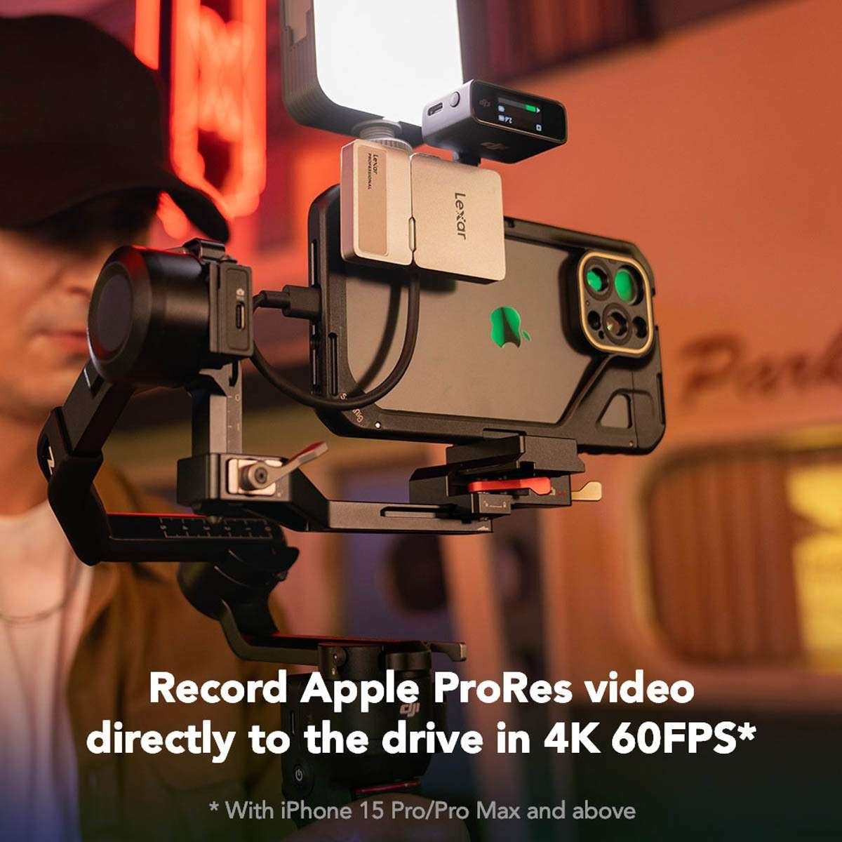  Ổ Cứng Di Động Lexar SL400 Professional Go Portable SSD With Hub 