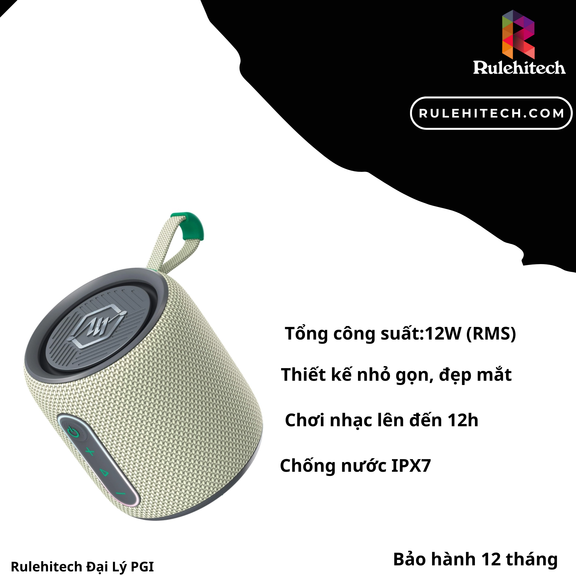  Loa AlphaWorks AW Trek 12 - Xanh Lá 