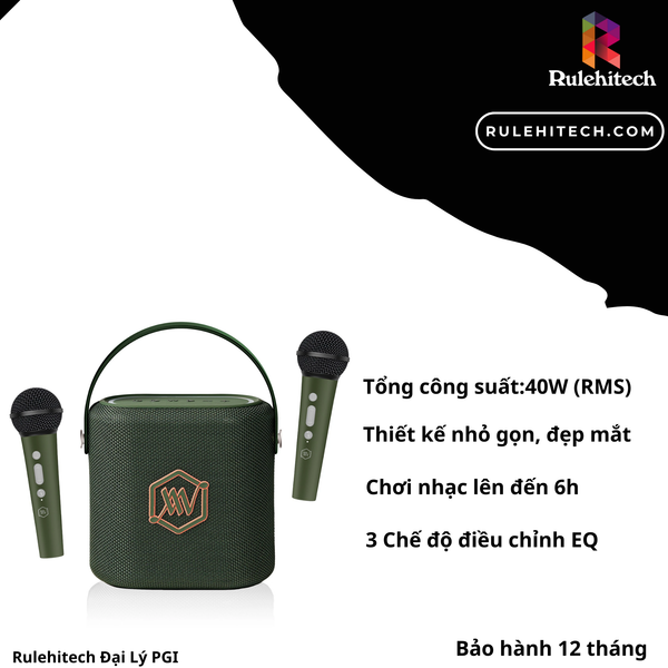  Loa AlphaWorks AW Sonik 60 - Xanh Lá 