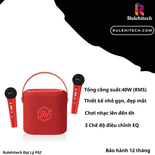  Loa AlphaWorks AW Sonik 60 - Đỏ 