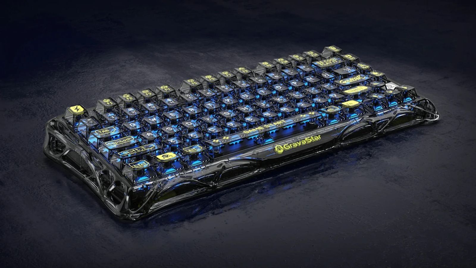  Bàn Phím GravaStar Mercury K1 Lite 75% (Transparent Black) 