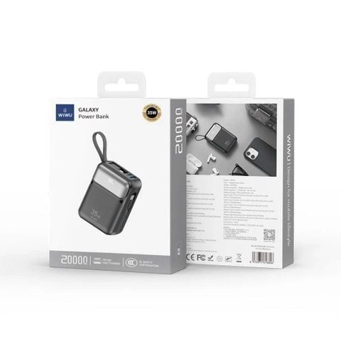  Pin Wiwu Galaxy 20.000mah 35W P036 (Đen) 