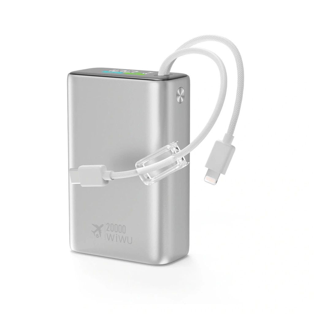  Pin Wiwu Power Plus Mini 20.000mah 45W - Bạc 