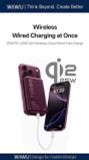  Pin Wiwu Magturbo 10.000mah Qi 25W - Burgundy 