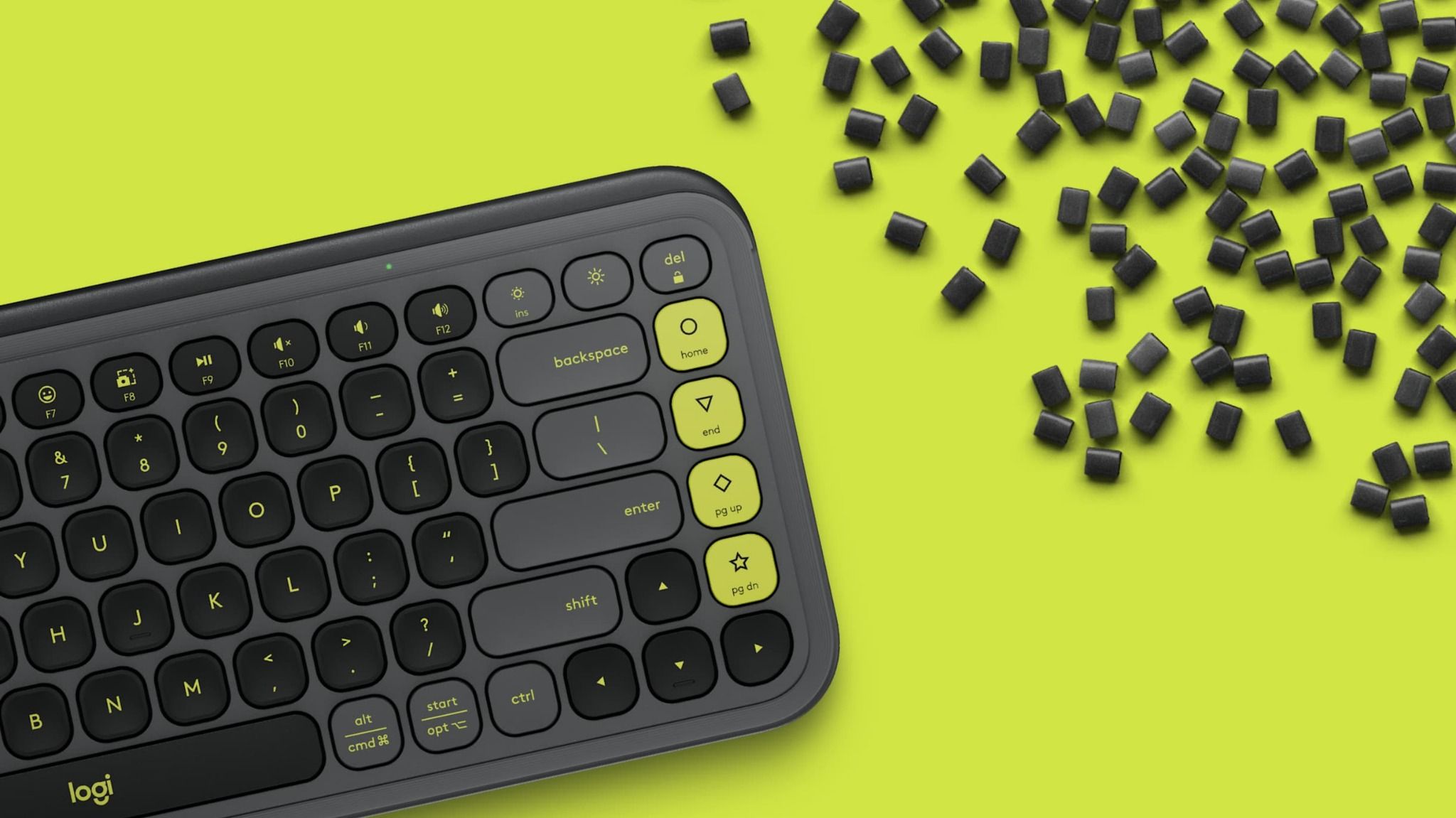  Bàn Phím Logitech Pop iCon Keys New - Đen 