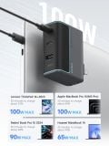  Sạc Cuktech AD1003 2C1A 100W - Xám 