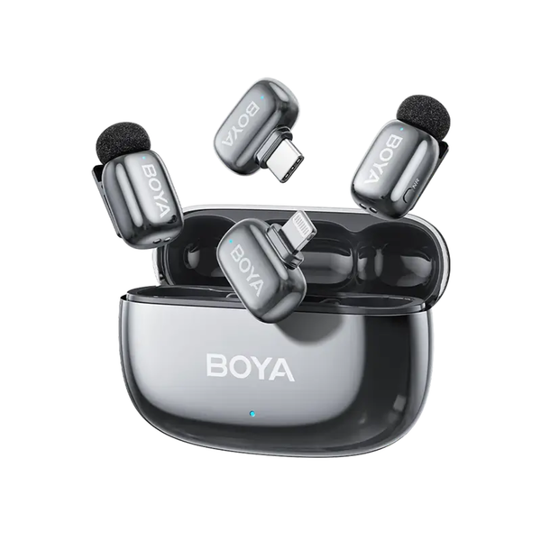  Micro Thu Âm BOYA Mini 2-01 (Chân TypeC+Lightning) - Bạc 