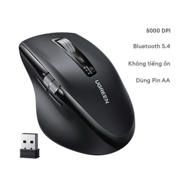  Chuột Ugreen M751 Multi-mode (Bluetooth+usb 2.4) 