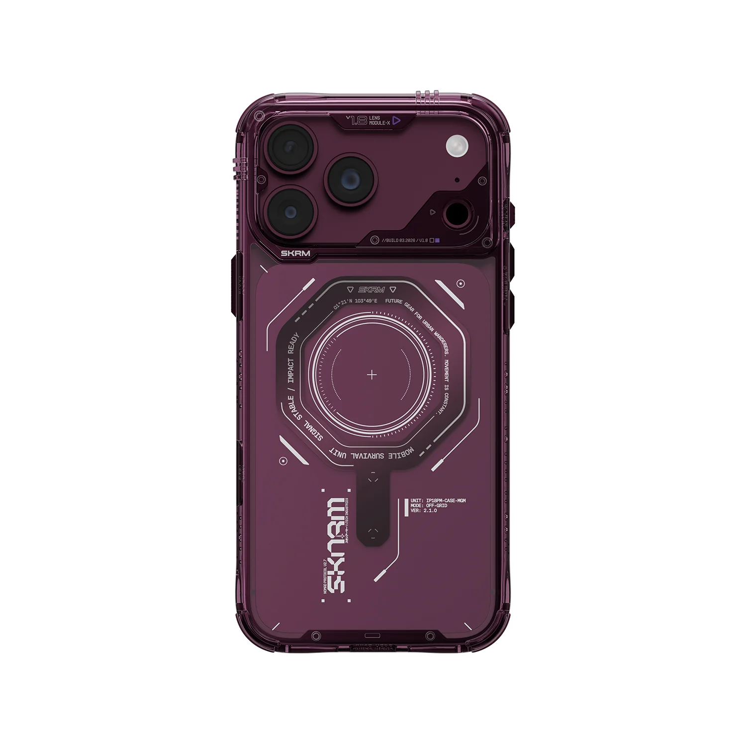  Ốp 18 Promax Skinarma Magma-Đỏ 