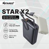  Pin StarGo 20.000mah Start X2 (Kèm 2 Cáp C+L) 