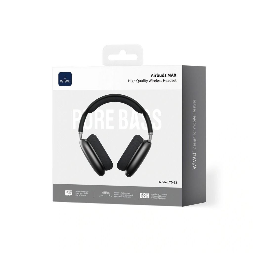  Headphone Wiwu Airbuds Max TD13 - Đen 