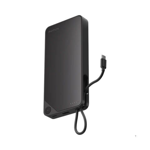  Pin Momax 20000mAh 1-Power X1 with Built-in USB-C Cable (Black) 