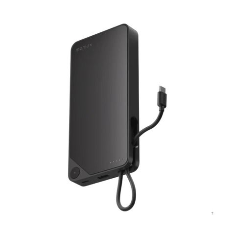  Pin Momax 20000mAh 1-Power X1 with Built-in USB-C Cable (Black) 
