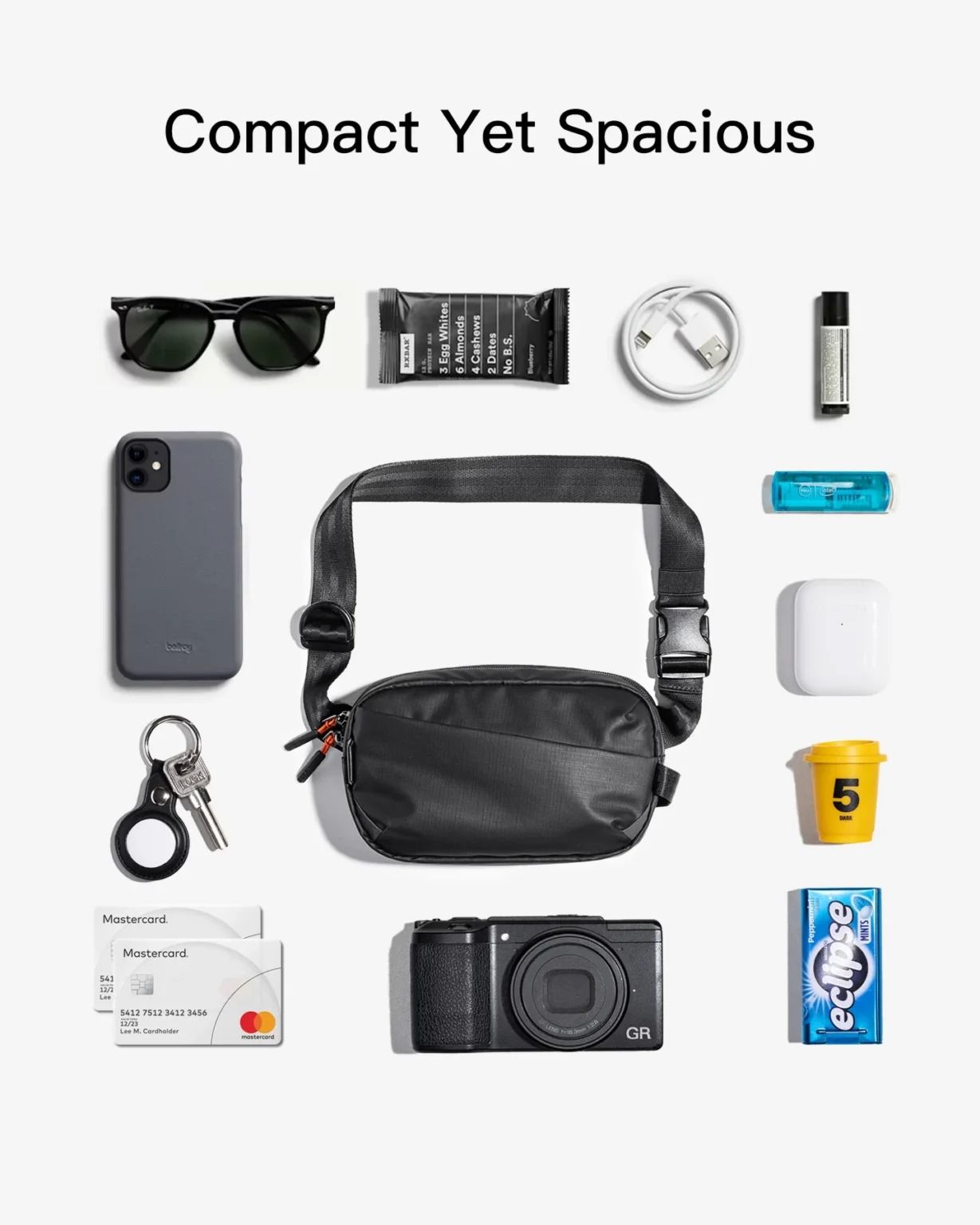  Túi Đeo Chéo inateck X-Mini RFID FB01002 - Black 