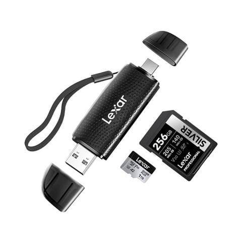  Đầu Đọc Thẻ Lexar Dual Slot Usb A/C 205MB/s 