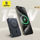  Pin Baseus 10.000mah Nomos 45W Sạc Không Dây Qi2+Cáp - Đen 