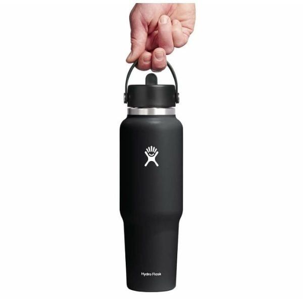  Bình Giữ Nhiệt Hydro Flask Wide Flex Straw Travel Bottle -Eqp 40 OZ 1.183ml-Black 
