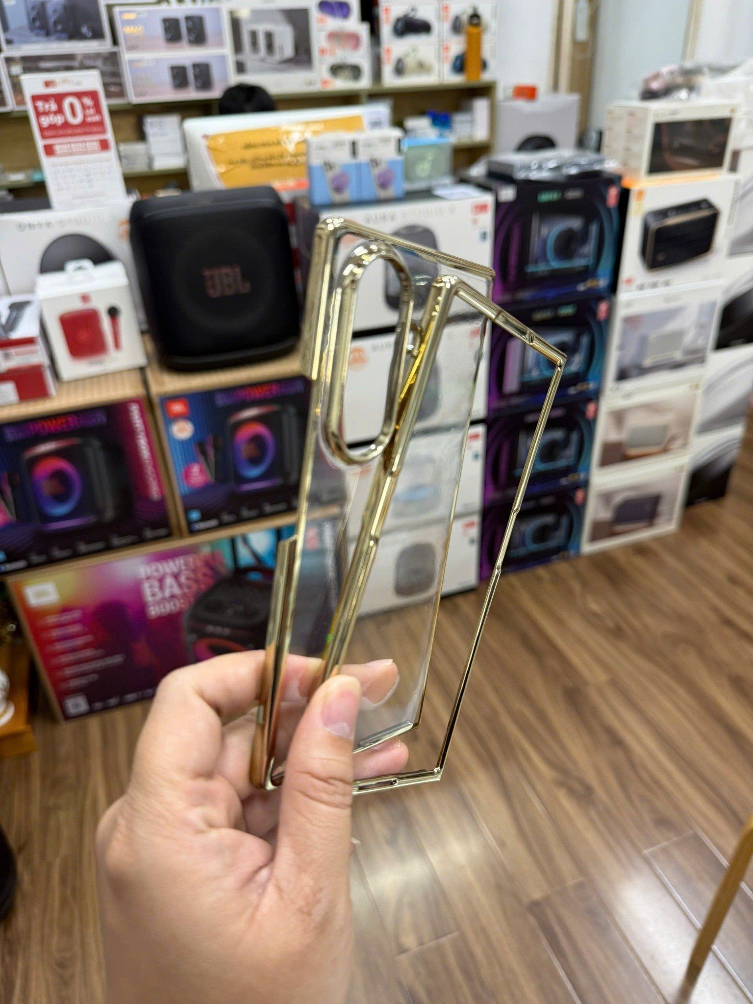  Ốp Zfold 7 Likgus Cứng Trong Viền Màu 