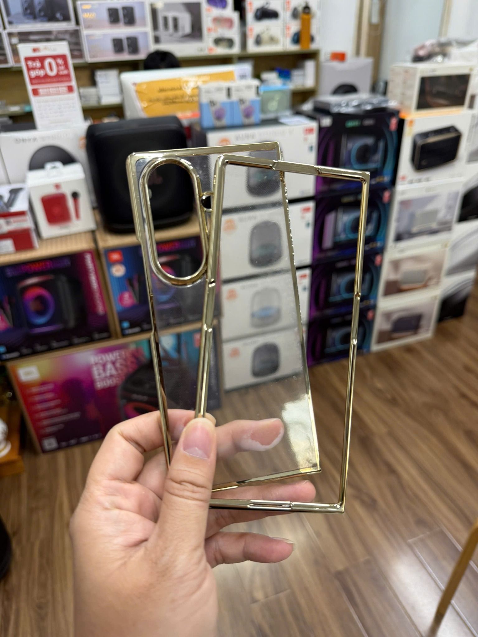  Ốp Zfold 7 Likgus Cứng Trong Viền Màu 