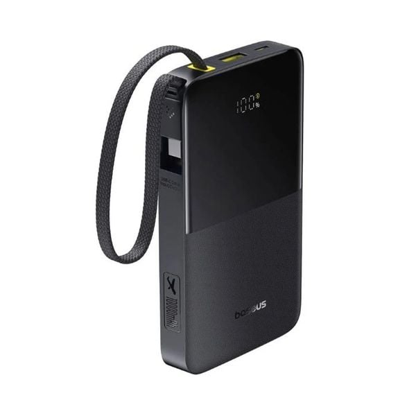  Pin Baseus 10.000mah FC51 With Built-in Cable - Đen 