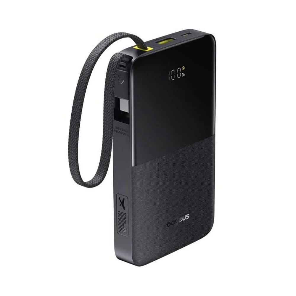  Pin Baseus 10.000mah FC51 With Built-in Cable - Đen 