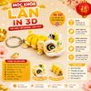 Móc Khóa Lân In 3D Treo Chìa Khóa, Balo, Túi Xách, Quà Tặng Độc Đáo