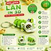 Móc Khóa Lân In 3D Treo Chìa Khóa, Balo, Túi Xách, Quà Tặng Độc Đáo
