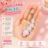 In 3D - Móc khóa Thằng Lằng cầu vòng, Móc trang trí treo Balo