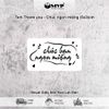 [Giá rẻ] 200 tem Thank you, Chúc Bạn Ngon Miệng, Sticker có keo dán size 5x3cm