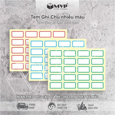  500 Tem Nhãn Dán Giá Tiền, Ghi Chú, Sticker Đánh Dấu Phân Loại Nhiều màu 
