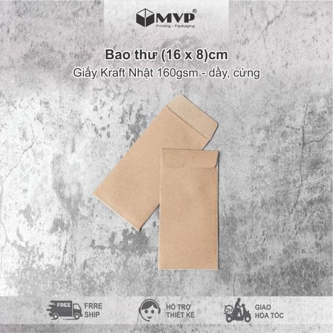  [500 cái] Bao Lì Xì Kraft trơn, Bao Lì Xì Trắng để tự trang trí 