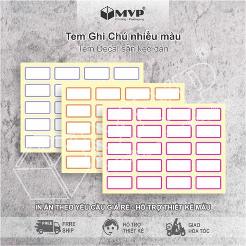  500 Tem Nhãn Dán Giá Tiền, Ghi Chú, Sticker Đánh Dấu Phân Loại Nhiều màu 