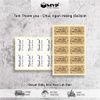 [Giá rẻ] 200 tem Thank you, Chúc Bạn Ngon Miệng, Sticker có keo dán size 5x3cm