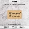 [Giá rẻ] 200 tem Thank you, Chúc Bạn Ngon Miệng, Sticker có keo dán size 5x3cm