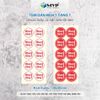 100 Tem dán mua 1 tặng 1, tem dán Sale Decal tròn 3cm có keo lột dán