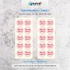 100 Tem dán mua 1 tặng 1, tem dán Sale Decal tròn 3cm có keo lột dán