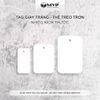 100 Tag giấy mini trắng trơn nhiều kích thước - Thẻ treo ghi giá cho trang sức