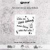 [Giá rẻ] Tem, nhãn cém ơn cục zàng, sticker trang trí có keo dán size 5x5cm Tem dán ly trà sữa