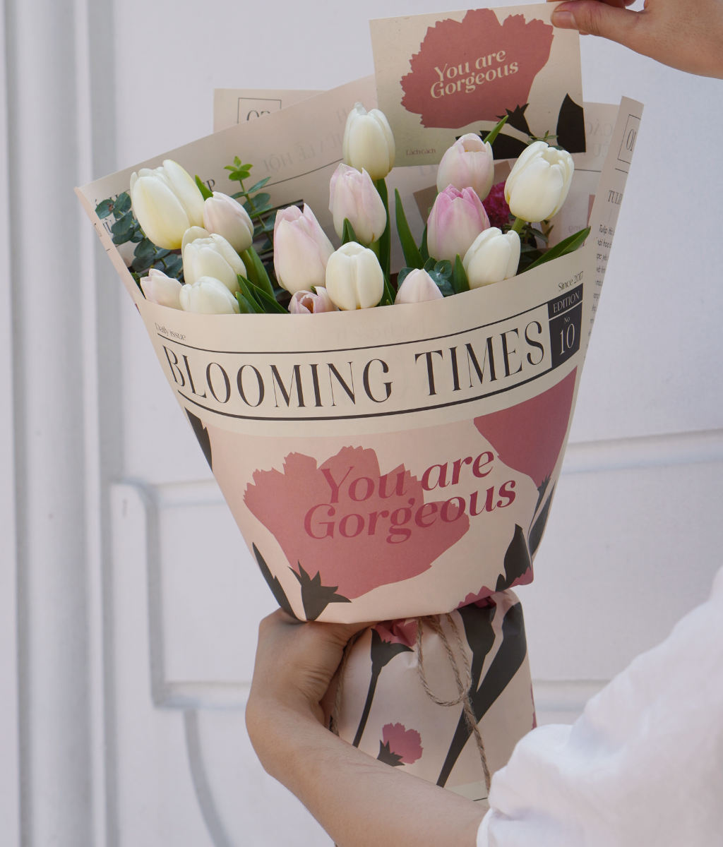 Bó Blooming times tulip