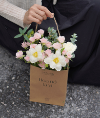 Túi hoa nở là vì... (hồng chùm mix tulip)