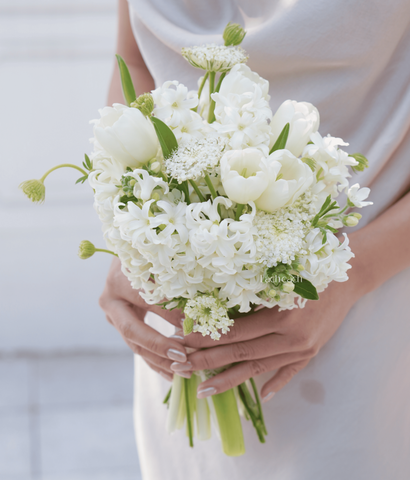 Hoa cưới dạ lan hương mix tulip