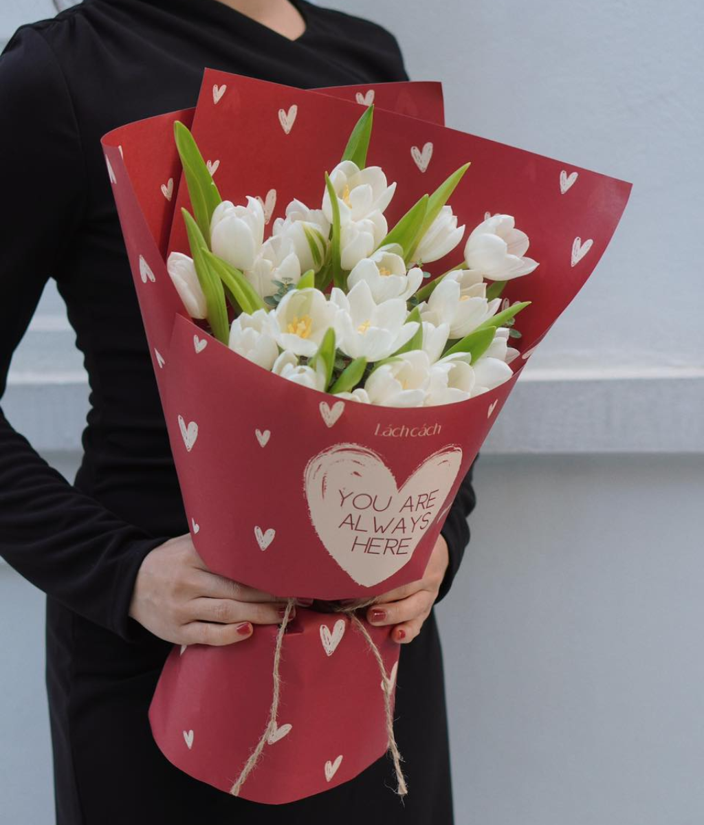 Hộp Hoa cho Em tulip