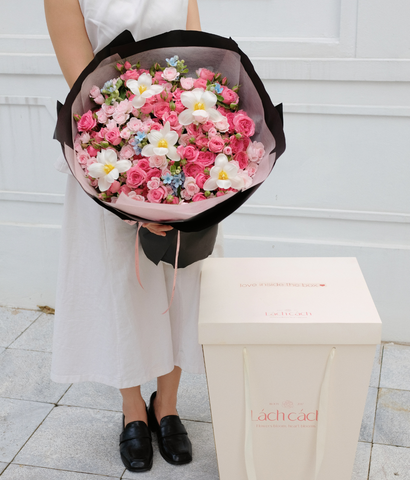 A Sweet Surprise hồng chùm mix