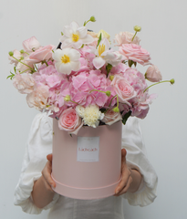 Hộp trụ tròn tú cầu hồng