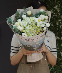 Bó Blooming times tú cầu xanh bơ