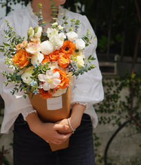 Signature hồng cam mix tulip