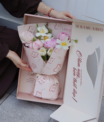 Box The Blooming Whisper peony mix tulip