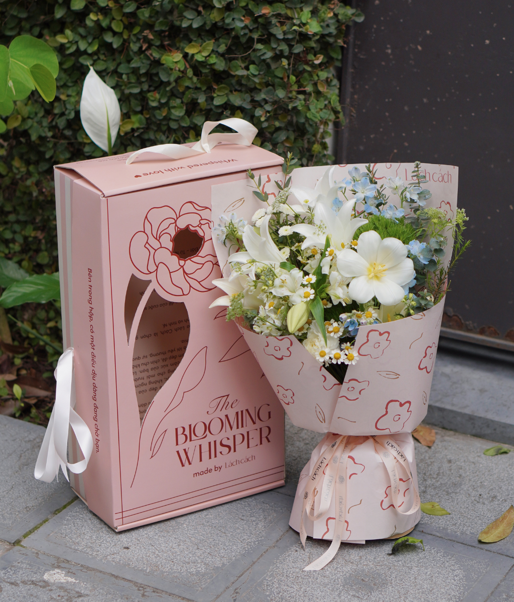 Box The Blooming Whisper loa kèn mix tulip
